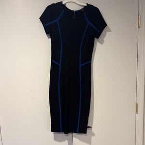 Felicity & Coco Black Dress with Blue Accents
